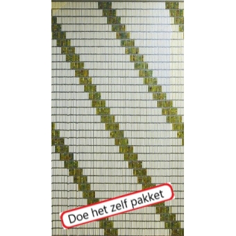 Vliegengordijn bouwpakket 4 diagonale strepen 90x210cm