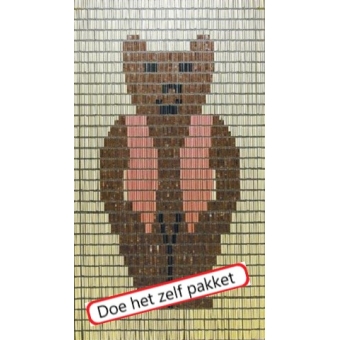 Vliegengordijn bouwpakket grote beer 90x210cm