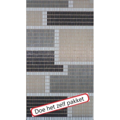 Vliegengordijn bouwpakket hulzen combi blok licht 90x210cm Vliegengordijn bouwpakket hulzen combi blok licht 90x210cm
