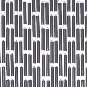 Vliegengordijn hulzen antraciet verspringen 90x210cm