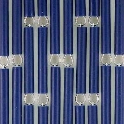 Vliegengordijn op maat: hulzen verspringen donkerblauw (bouwpakket) Vliegengordijn op maat: hulzen verspringen donkerblauw (bouwpakket)