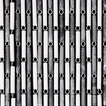 Vliegengordijn hulzen wit/grijs 90x210cm