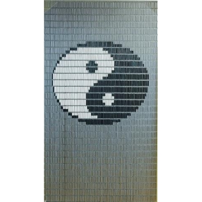 Vliegengordijn hulzen yingyang 90x210cm