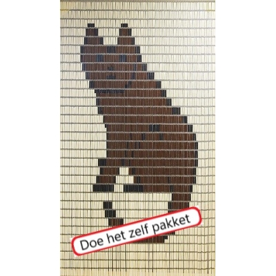 Vliegengordijn bouwpakket kat 90x210cm Vliegengordijn bouwpakket kat 90x210cm