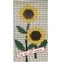 Vliegengordijn bouwpakket zonnebloemen 90x210cm
