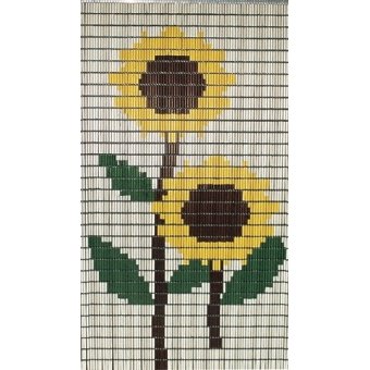 Vliegengordijn op maat: zonnebloemen (bouwpakket)